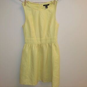🌻Shimmery Yellow Vintage Vibes Sleeveless Dress🌻
